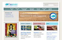 [Capgemini's new home page]