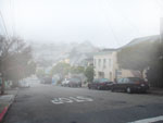 [thumbnail image: the fog-obscured view toward the opposing hill, taken around the corner from my apartment building]