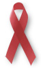[the red ribbon, an international symbol of AIDS awareness]