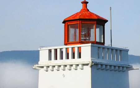 The Brockton Point Lighthouse in Stanley Park, Vancouver, B.C.